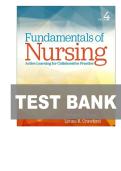 TEST BANK FOR Fundamentals of Nursing&colon; Active Learning for Collaborative Practice 4th Edition by Barbara L&period; Yoost&comma; Lynne R&period; Crawford ISBN&colon;978-0443248764 ALL CHAPTERS COVERED 100&percnt; VERIFIED A&plus; GRADE ASSURED&excl;&excl;&excl;&excl;&excl;NEW LATEST UPDATE&excl;&excl;&excl;&excl;&excl;