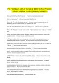PTA Final Exam with all Correct & 100&percnt; Verified Answers &vert;Actual Complete Update &vert;Already Graded A&plus;