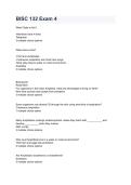 BISC 132 Exam 4 2026&sol; 2027 &ndash; Comprehensive Study Guide & Practice Questions