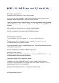 BISC 101 Lab Exam Part 2 2026&sol; 2027 &ndash; Study Guide & Practice Questions