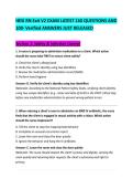 HESI RN Exit V2 EXAM LATEST 160 QUESTIONS AND &NewLine;100- Verified ANSWERS JUST RELEASED