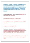 NR 442 Exam 1&comma; 2&comma; and 3 &vert; Community Health EXAM ACTUAL &NewLine;EXAM 2026 &vert;&vert; MOST RECENT EXAM 2026&vert;2027 ACTUAL &NewLine;COMPLETE REAL EXAM QUESTIONS AND CORRECT ANSWERS &NewLine;&lpar;VERIFIED ANSWERS&rpar; ALREADY GRADED A&plus; &vert; GUARANTEED &NewLine;SUCCESS&excl;&excl; NEWEST EXAM &vert; JUST RELEASED&excl;&excl;&vert; Chamb