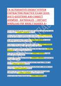 VA Alternative Energy System Contracting Practice Exam 2026 &vert; 150&plus; Verified Q&A with Rationales