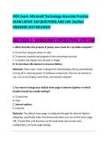 MTA Exam- Microsoft Technology Associate Practice &NewLine;EXAM LATEST 120 QUESTIONS AND 100- Verified &NewLine;ANSWERS JUST RELEASED