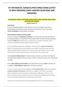 ATI RN Medical-Surgical Proctored Exam Study Guide 2026 &vert; Latest 25 Versions with Verified Q&A