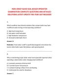 NEW JERSEY BLACK SEAL BOILER OPERATOR &NewLine;EXAMINATION COMPLETE QUESTIONS AND DETAILED &NewLine;SOLUTIONS LATEST UPDATE THIS YEAR JUST RELEASED 