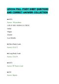 LEV3701 FULL STUDY SHEET QUESTIONS&NewLine;AND CORRECT ANSWERS COLLECTION&NewLine;