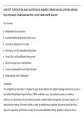 CRRN TEST 1 CERTIFICATION EXAM&ndash; QUESTIONS AND ANSWERS &vert; VERIFIED AND WELL DETAILED ANSWERS &vert;&NewLine;PLUS RATIONALES &vert; DOWNLOAD AND PASS &vert; LATEST EXAM UPDATE 2026&sol;2027