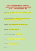 FLETC BOP MIDTERM EXAM LATEST 2026 UPDATED &NewLine;QUESTIONS AND VERIFIED 100&percnt; SOLUTIONS &lpar;2026&sol;2027&rpar; &NewLine;GRADE&colon; A&plus;&vert;STATUS&colon; GUARANTEED PASS