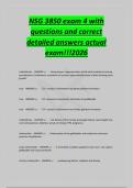 NSG 3850 exam 4 with&NewLine;questions and correct&NewLine;detailed answers actual&NewLine;exam&excl;&excl;&excl;2026