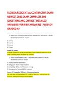 Florida Residential Contractor Exam 2026 &vert; 100 Practice Questions & Answers