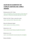 GALEN NUR 210 EXAMINATION TEST&NewLine;COMPLETE QUESTIONS AND CORRECT&NewLine;ANSWERS&NewLine;