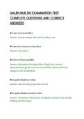 GALEN NUR 210 EXAMINATION TEST&NewLine;COMPLETE QUESTIONS AND CORRECT&NewLine;ANSWERS&NewLine;