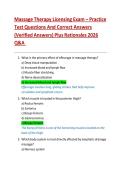 Massage Therapy Licensing Exam 2026 &vert; Practice Questions & Answers