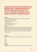 CompTIA PenTest&plus; &lpar;PT0-003&rpar; Full Course & Practice Exam &ndash; Complete Practice Exam Questions with 100&percnt; Verified Correct Answers and Detailed Rationales &vert; Latest Update - 2026&sol;2027 &vert; Already Graded A&plus;