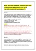 ATI RN Medical-Surgical Retake Examination 2026&sol;2027&colon; &NewLine;Comprehensive Practice Questions and correct &NewLine;ANSWERs with Rationales already graded A