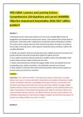 WGWGU D664 Learners and Learning Science - Comprehensive 250-Questions and correct answers