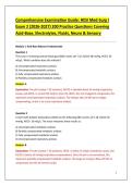 Comprehensive Examination Guide&colon; HESI Med-Surg I &NewLine;Exam 2 &lpar;2026-2027&rpar; 200 Practice Questions Covering &NewLine;Acid-Base&comma; Electrolytes&comma; Fluids&comma; Neuro & Sensory