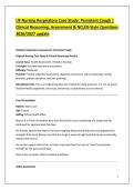 UF Nursing Respiratory Case Study&colon; Persistent Cough &vert; &NewLine;Clinical Reasoning&comma; Assessment & NCLEX-Style Questions &NewLine;2026&sol;2027 update