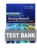 TEST BANK FOR Burns and Grove's The Practice of Nursing Research&colon; Appraisal&comma; Synthesis&comma; and Generation of Evidence 9th Edition by Jennifer R&period; Gray ISBN&colon;978-0323673174 COMPLETE GUIDE ALL CHAPTERS COVERED 100&percnt; VERIFIED A&plus; GRADE ASSURED&excl;&excl;&excl;&excl;NEW LATEST 