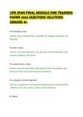 LIFE SPAN FINAL MODULE ONE TRAINING&NewLine;PAPER 2026 QUESTIONS SOLUTIONS&NewLine;GRADED A&plus;