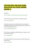 LIFE SPAN FINAL ONE STUDY GUIDE&NewLine;EVALUATION 2026 TESTED ANSWERS&NewLine;GRADED A&plus;