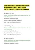LIFEGUARD RED CROSS EXAM B ACTUAL&NewLine;TEST PAPER COMPLETE SOLUTIONS&NewLine;LATEST UPDATE 100 PERCENT VERIFIED&NewLine;