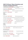 NUR 216 Exam 1Exam Questions and Answers Verified Solutions