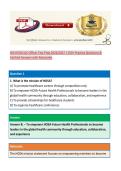 WA HOSA SLC Officer Test Prep 2026&sol;2027 &vert; 250&plus; Practice Questions & Verified Answers with Rationales