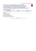 Analyzing Financial Reports Wall Street Prep Exam 2026&sol;2027 &ndash; Questions and Answers &vert; 100&percnt; Verified &vert; Detailed Rationales &ndash; Pass Guaranteed &ndash; A&plus; Graded&NewLine;&NewLine;