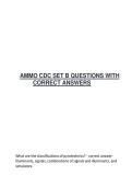 AMMO CDC SET B QUESTIONS WITH CORRECT ANSWERS 2026