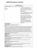 NURS 5220&sol;NURS 5220 Capstone &sol;Soap Note&sol;Latest Updated&colon; 100&percnt; Verified