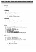 NURS 5220 Test 1&colon;NURS 5220 Test 1 Study Guide&colon;Latest Updated A&plus; Score Guide&colon;100&percnt; Verified