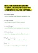 LIHTC SELF STUDY QUESTIONS AND&NewLine;CORRECT ANSWERS COMPLETE STUDY&NewLine;GUIDE VERIFIED SOLUTIONS GRADED A&plus;&NewLine;