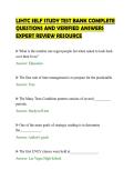 LIHTC SELF STUDY TEST BANK COMPLETE&NewLine;QUESTIONS AND VERIFIED ANSWERS&NewLine;EXPERT REVIEW RESOURCE