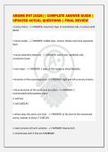 ARDMS RVT &lbrack;2026&rsqb; &vert; COMPLETE ANSWER GUIDE &vert;&NewLine;UPDATED ACTUAL QUESTIONS &vert; FINAL REVIEW