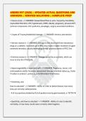ARDMS RVT &lbrack;2026&rsqb; &vert; UPDATED ACTUAL QUESTIONS AND&NewLine;ANSWERS &vert; VERIFIED SOLUTIONS &vert; COMPLETE PREP