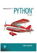 Test Bank for Starting Out with Python&comma; 6th Edition by Tony Gaddis