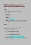 NURS 5220 Exam 1&colon; NURS 5220 Exam 1 Study Guide&colon; Questions & Answers&colon; Latest Updated A&plus; Score Solution