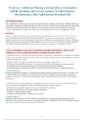 Tennessee Multistate Pharmacy Jurisprudence Examination &lpar;MPJE&rpar; Questions and Correct Answ