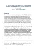 NUR 417 Final Exam 2026&sol;2027 &ndash; Care of Adult II &vert; Concordia University St&period; Paul &vert; 100 Practice Questions with Verified Answers
