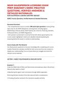 NSAR SALESPERSON LICENSING EXAM PREP 2026&sol;2027 &vert; NSREC PRACTICE QUESTIONS&comma; VERIFIED ANSWERS & DETAILED RATIONALES