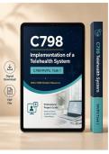 C798 Task 1 WGU Telehealth System ITS &ndash; Actual Questions & Answers &lpar;Latest PDF&rpar;