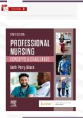 Test Bank &ndash; Professional Nursing Concepts & Challenges 10th Ed&period; &lpar;Beth Black&comma; 2024&rpar; &vert; Verified PDF &vert; 16 Chapters &plus; Rationales