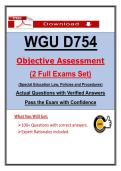 D754 OA &ndash; Special Education Law &ndash; Actual Questions & Answers &lpar;WGU&rpar; &lpar;Updated PDF&rpar;