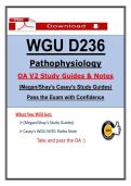 D236 OA WGU Pathophysiology Study Guide &ndash; &lpar;Latest PDF&rpar;