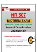 NR 507 Midterm Exam&comma; Advanced Pathophysiology&comma; Chamberlain Nursing&comma; Exam-Style Questions That Mirror the Exam&comma; PDF Download File