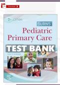 Test Bank &ndash; Pediatric Primary Care 7th Ed&period; &lpar;Burns&comma; Garzon&comma; Starr&rpar; &vert; Verified PDF &vert; 46 Chapters Complete &plus; Rationales