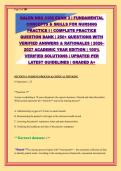 Galen NSG 3100 Exam 3 &vert; Fundamental Nursing Practice Question Bank &vert; 300&plus; Questions with Answers & Rationales &vert; 2026-2027 Edition &vert; A&plus; Guaranteed