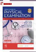 Test Bank &ndash; Seidel&rsquo;s Guide to Physical Examination 10th Ed&period; &lpar;Ball & Dains&rpar; &vert; Verified PDF &vert; 26 Chapters Complete &plus; Rationales